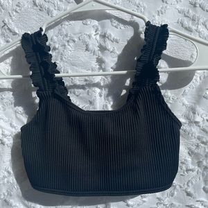 black Abercrombie swimsuit top